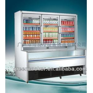 Static R134a Combination Freezer Side Joint Integrated For Shop / Market