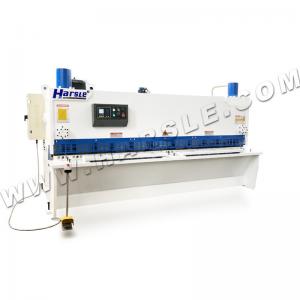 3200mm hydraulic swing beam shearing machine with E21S, QC11K-8×3200 metal shearing machine for sale
