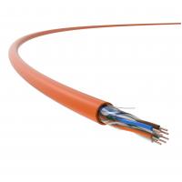 China Bulk Ethernet Cable UTP CAT5E 24AWG BC PVC Jacket 100MHZ Orange on sale