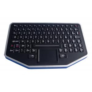 Flat Desktop Silicone Industrial Keyboard , Silicone Rubber Keypad With Optional Housing