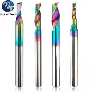 China Single Flute Tungsten Carbide Metal DLC Coating Roughing End Mill supplier