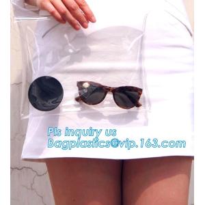 2.5 mil slider PVC bag, make-up packaged factory slider PVC cosmetics bag, Slider Closure Cosmetic Bottle Set Packing PV