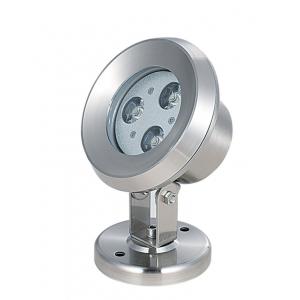 Waterproof IP68 3W LED Underwater Light With Stainless Steel Material