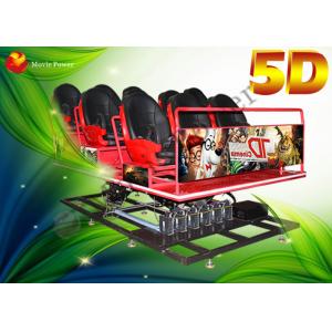 Blue Red Yellow Virtual Reality 5D Movie Theater / 5D Cinema System