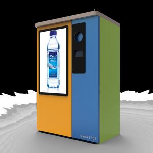 China Clinic 32 Touch Screen Bottle Reverse Vending Machine With Compressor supplier