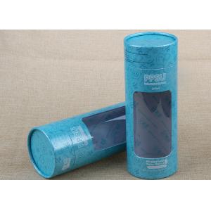 China Column Shaped Food Composite Can Packaging Cardboard Paper Tube With Window supplier
