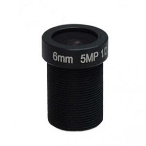 1/2.5" 6.0mm F2.0 5Megapixel 1080P M12 Mount IR MTV Lens, 6mm security camera lens