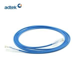 China ADTEK Copper Stranded Patch Cord , PVC / LSZH Cat5 UTP Patch Cable supplier