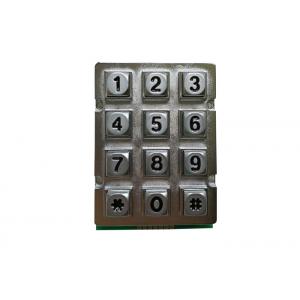 12 Keys IP65 150mA DC5V Vandal Proof Numeric Keypad