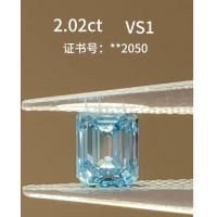 China Emerald Cut Diamond Man Made Real Diamonds Blue Diamonds Loose Lab Made Diamond Prime Source on sale