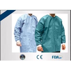 Lightweight Disposable Non Woven Lab Coat For Clinical Medical Students