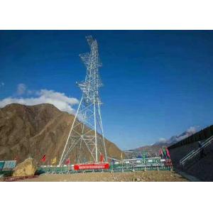 China Electricity Transmission Line Steel Towers , 10KV - 1000KV Steel Tube Tower supplier