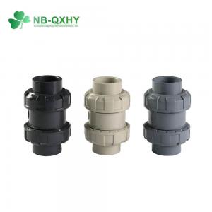 China Double True Union Check Valve 1/2 2 Inch DIN Standard for Cold Water in Pph Valve supplier