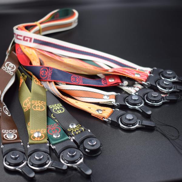 Detachable Polyester 0.65mm Mobile Phone Lanyards