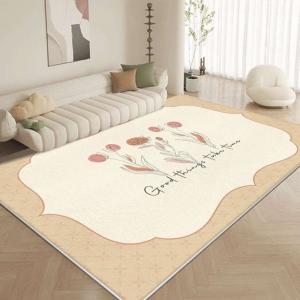 Imitation Cashmere Lovely Flower Living Room Floor Carpets Ground Carpet 120*180cm