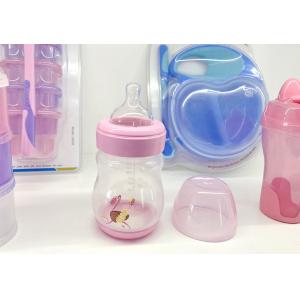 China Food Grade Silicone Nipple Wide Neck Baby Feeding Bottle BPA Free PP Plastic Milk Bottles supplier