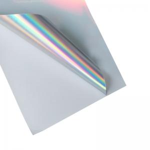 China PET Rainbow Laser Surface Self Adhesive Photo Paper A4 For Stickers supplier