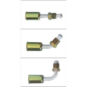 China #6 #8 #10 #12 Al joint with R12 high & low pressure valve ( Female Flare) / auto air conditioning hose fitting wholesale