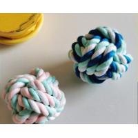 China Interactive Cotton Rope Pet Toy Dog Grinding Toy Ball Training Tooth Cleaning on sale