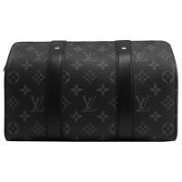 China Classic Monogram Eclipse LV CITY KEEPALL Bag Jacquard Canvas Crossbody Boston Bag on sale