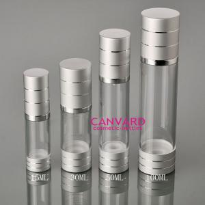 China Airless pumps with silver ring 15ml,30ml,50ml,100ml supplier