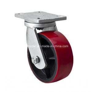 1500kg Maximum Load Extra Heavy 10" Plate Swivel TPU Caster Wheel 93110-86T Without Brake