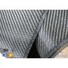China 3K 200g 0.3mm Twill Weave Silver Coated Fabric Carbon Fiber Fabric wholesale