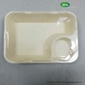 China Biodegradable Unbleached 850ml Meal Box With Sauce Cup,Tree Free Sugarcane Bagasse Meal Prep Take Out Container In Bulk supplier