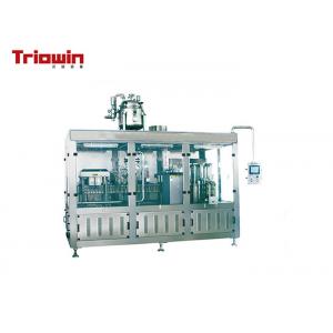 Automated Gable Top Carton Filling Machine , Dairy Products Manufacturing Machinery