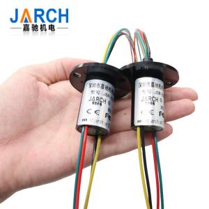 China 12.4mm Miniature Capsule Rotary Slip Ring Gold to Gold Contact Material 12 Circuit supplier
