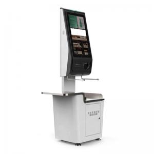 21 Inch Multi Function Self Service POS Kiosk Machine For Supermarket Checkout