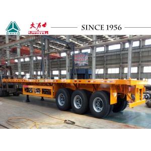 China 50 Tons 40FT Flatbed Trailer Heavy Duty With 3 Axles For West Africa supplier