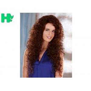 China Hot Sale New Stylish Elegant Top Quality Low Price Long Curly Synthetic Hair Wig supplier