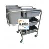 3 - Layer Stainless Steel Hand Trolley With Basins And Buckets