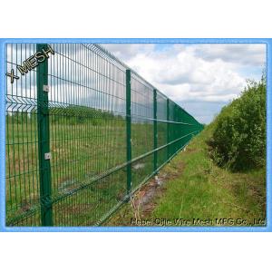 China Pvc Coated Wire Mesh Fence Panels , Metal Wire Fence Mesh Size 50*200mm supplier