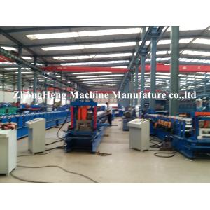 China 3mm Thickness steel C purlin roll Forming Machine for 80mm-300mm width , hydraulic cutting supplier