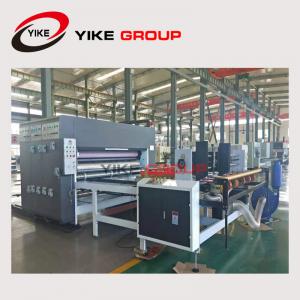 China China YIKE Chain Type Corrugated Cardboard Two Color Printing Slotting Combined Machine supplier