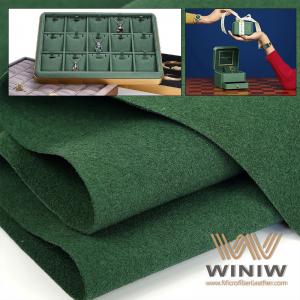 Odourless Faux Suede Vinyl Leather Show Case Making Material