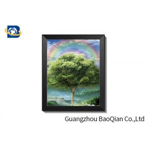 China Anti - Slip 30 X 40cm PET 3D Lenticular Pictures Of Four Season Tree Design supplier