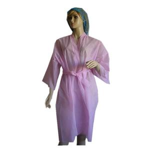 China Pp Nonwoven XXXL Disposable Protective Gowns Bath Robe Kimono supplier