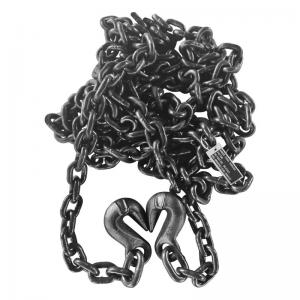 China Secure Your Cargo with G80 Black Oxide Tie Down Chain Featuring Welding Hooks supplier