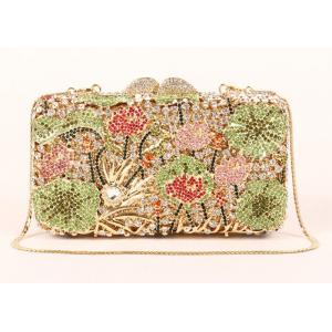 China Rhinestone Novelty New Look Clutch Bags , Top Grade Crystal Beaded Clutch Bag supplier