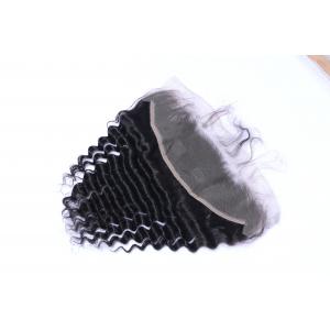 Wholesale Remy Indian Human Hair Deep Wave 13x4 Lace Frontal With Baby Hair
