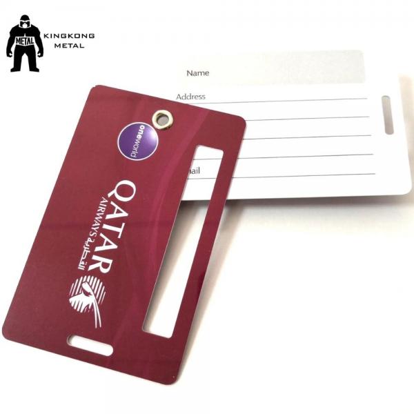 Personalized PVC Business Cards Offset Printing , Travel Luggage Name Tag