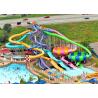 China Interactive Family Water Slide , Adult Fiberglass Residential Pool Slides wholesale