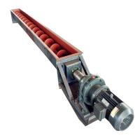 China 2m3/H Carbon Steel Screw Conveyor Coal Ash Grain Shaftless Spiral Conveyor System on sale