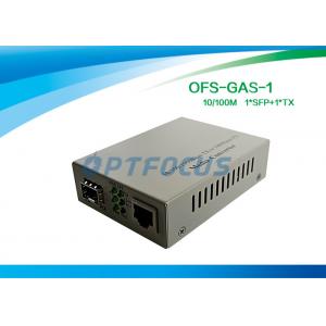 China convertidor del Sfp del gigabit del 10/100/1000M el medios con 256K la alimentación externa una SFP GE ranura supplier