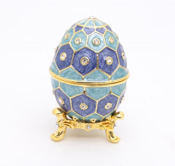 Faberge Egg Crystals Jewelry Trinket Box Gift Enamel Easter Faberge Egg