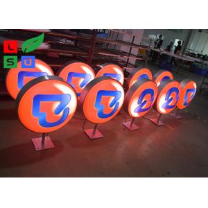 China LED Blade Sign Storefront Light Box Signs 6000K Outdoor Round Light Box supplier