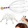 China Masajeador de cuero cabelludo estimulante para el cabello de mano con 12 dedos para aliviar el estrés y relajación profunda wholesale